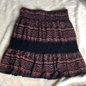 Charlotte Russe tribal mini skirt
